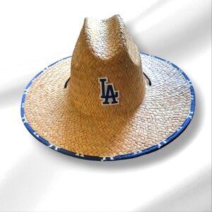 LA Dodgers Father's Day Beach Hat Promotional Item Baseball Game Authentic Merch